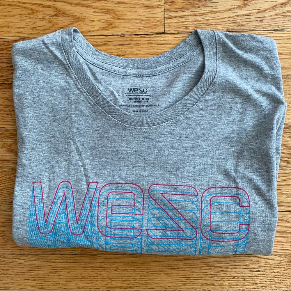 Soft Grey WESC Graphic Tee (XL)